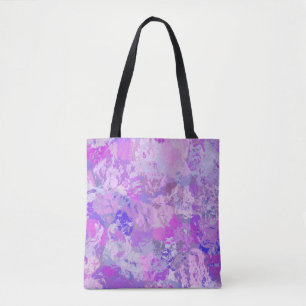 Bolso De Tela Resumen de moda Camo Pink Purple Blue