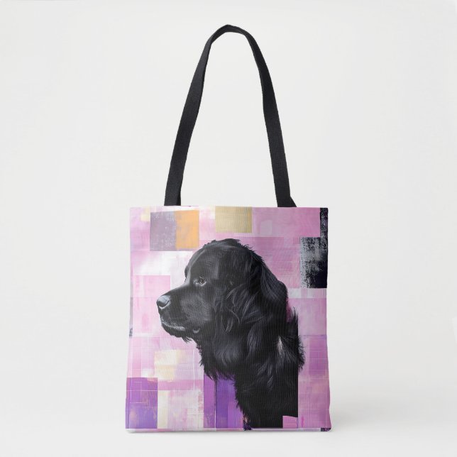 Bolso De Tela Resumen de Newfie (Anverso)