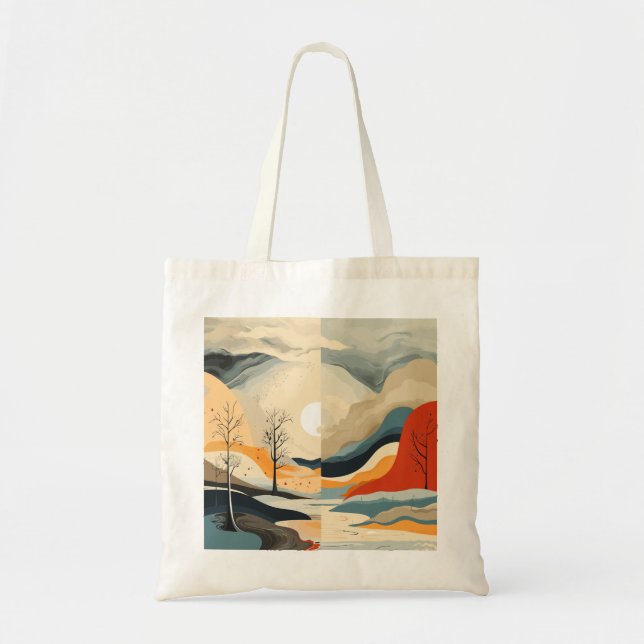Bolso De Tela Resumen de paisajes emocionales (Frente)