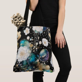 Bolso De Tela Resumen De rosas Y Burbujas