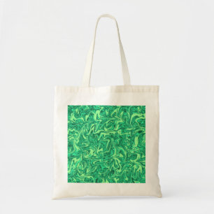 Bolso De Tela Resumen de Swirl Verde