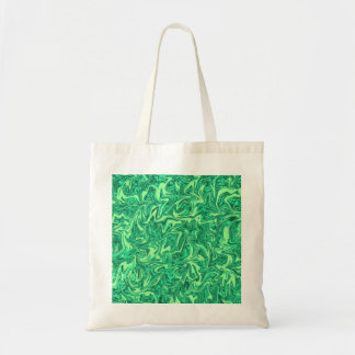 Bolso De Tela Resumen de Swirl Verde