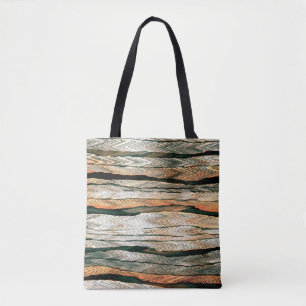 Bolso De Tela Resumen de tonos pastel color geo neutro mela teñi