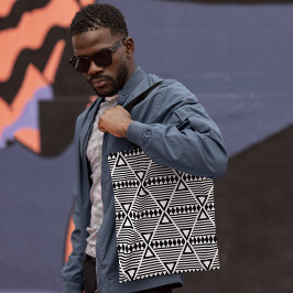 Bolso De Tela Resumen de triángulos tribales