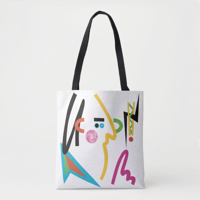 Bolso De Tela Resumen de Zapped Art Modern Tote Bag (Anverso)
