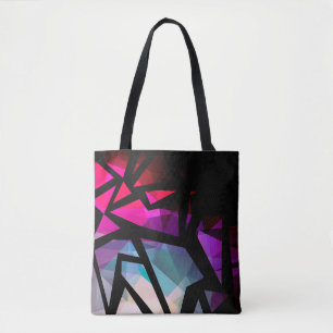 Bolso De Tela Resumen del dar geométrico del graffiti poligonal