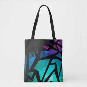 Bolso De Tela Resumen del dar geométrico del graffiti poligonal