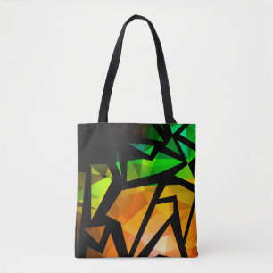 Bolso De Tela Resumen del dar geométrico del graffiti poligonal