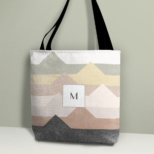 Bolso De Tela Resumen del diseño de las montañas