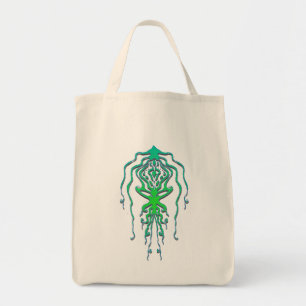 Bolso De Tela Resumen del diseño del tatuaje del calamar tribal