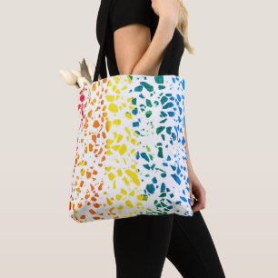 Bolso De Tela Resumen del patrón arcoiris colorido del mosaico d