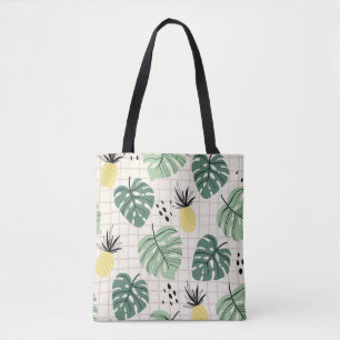 Bolso De Tela Resumen del patrón tropical sin soldadura con hoja