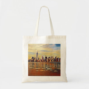 Bolso De Tela Resumen del Skyline de Nueva York
