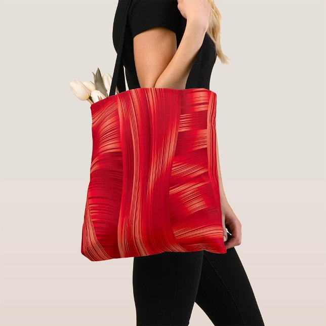 Bolso De Tela Resumen dinámico de textura del músculo rojo (Subido por el creador)
