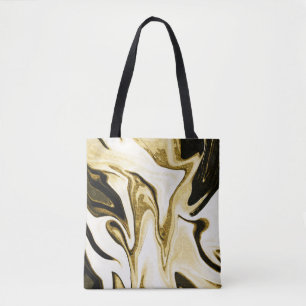 Bolso De Tela Resumen elegante líquido retro digital líquido de 