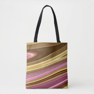 Bolso De Tela Resumen elegante líquido retro digital líquido de