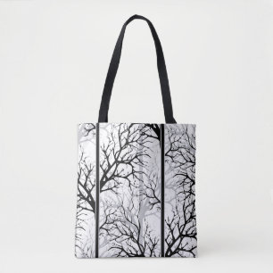 Bolso De Tela Resumen en blanco y negro