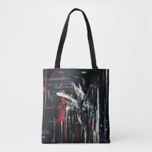 Bolso De Tela Resumen en colores oscuros