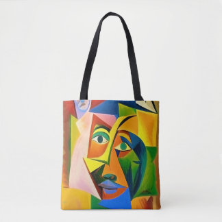 Bolso De Tela Resumen en estilo cubismo