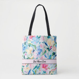 Bolso De Tela Resumen Floral mejor Mimi jamás