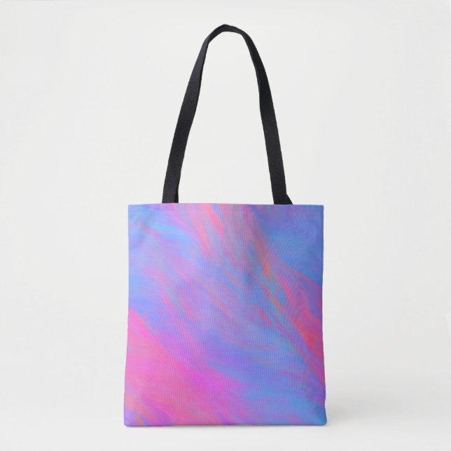 Bolso De Tela Resumen Flujo de tinta de neón (Anverso)