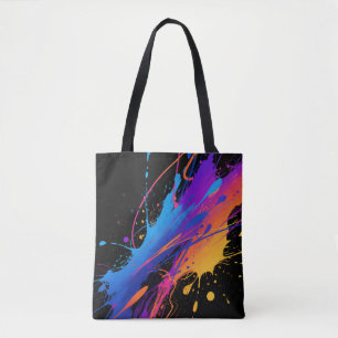 Bolso De Tela Resumen Fondo de la bandeja de pintura colorida