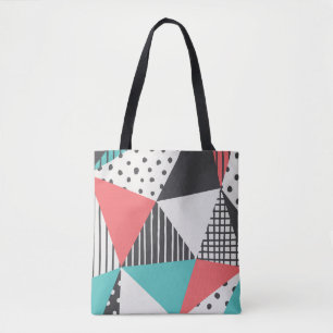 Bolso De Tela Resumen geométrico: diseño moderno de patrones.