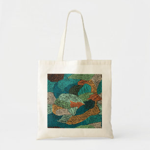 Bolso De Tela Resumen Grunge: Diseño De Patrones Sin Marea.