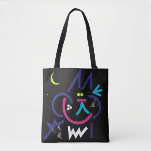 Bolso De Tela Resumen moderno del gato Phat Tote Bag