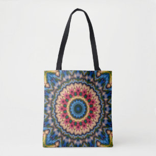 Bolso De Tela Resumen mosaico moderno patrón de mosaico caleidos