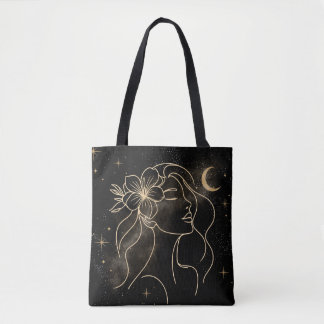 Bolso De Tela Resumen Mujeres místicas cósmicas