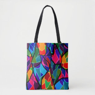 Bolso De Tela Resumen multicolor