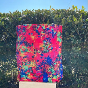 Bolso De Tela Resumen multicolor