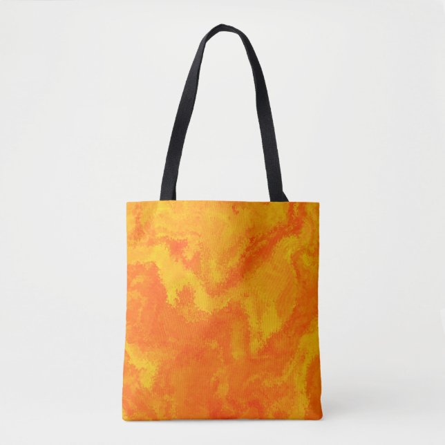 Bolso De Tela Resumen Naranja Difusión Amarilla (Anverso)