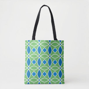 Bolso De Tela Resumen Patrón retro geométrico sin soldadura con