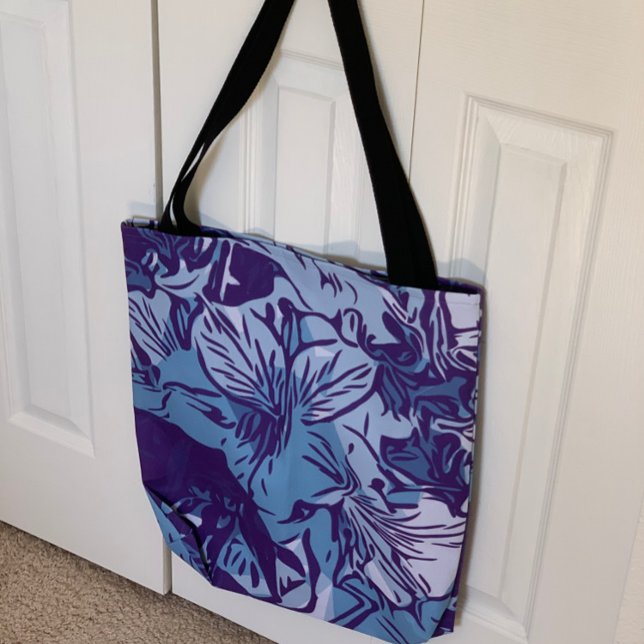 Bolso De Tela Resumen Playa de compras de arte floral (Subido por el creador)