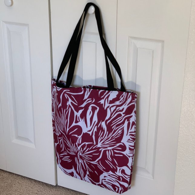 Bolso De Tela Resumen Playa de compras de arte floral (Subido por el creador)