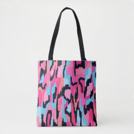 Bolso De Tela Resumen pop rosado