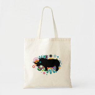 Bolso De Tela Resumen Tote presupuestario rinoceronte