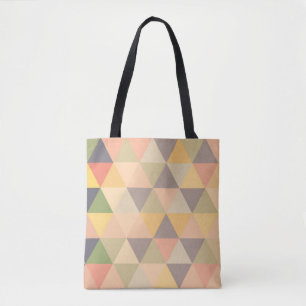 Bolso De Tela Resumen Triángulos modernos Patrón geométrico de m