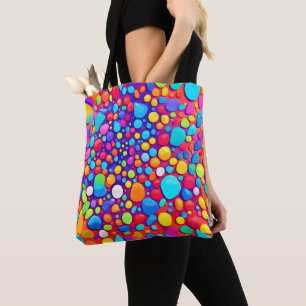 Bolso De Tela Resumen vibrante Kaleidoscope