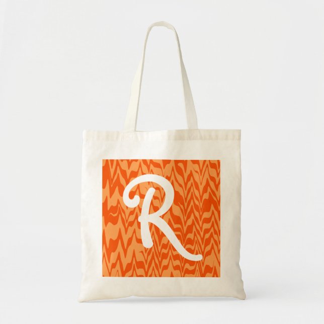 Bolso De Tela Resumen ZigZag Swirl (Frente)