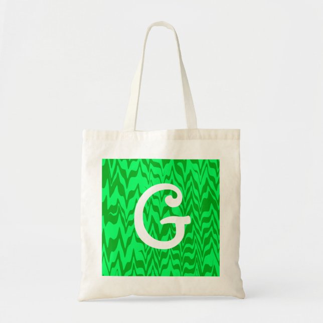 Bolso De Tela Resumen ZigZag Swirl (Frente)