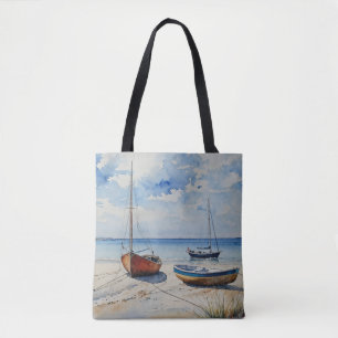 Bolso De Tela "Retirada de los océanos". Una colorida capa marin