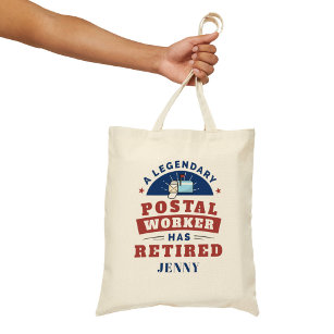 Bolso De Tela Retirada del trabajador postal Mailman Retirement 