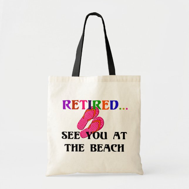 Bolso De Tela Retirado - Nos vemos en la playa (Frente)