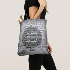 Bolso De Tela Retirar la Biblia, no destruir