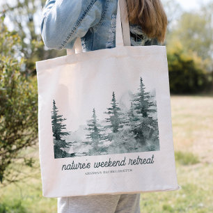 Bolso De Tela Retiro de Fin de Semana en el Bosque para Solteras