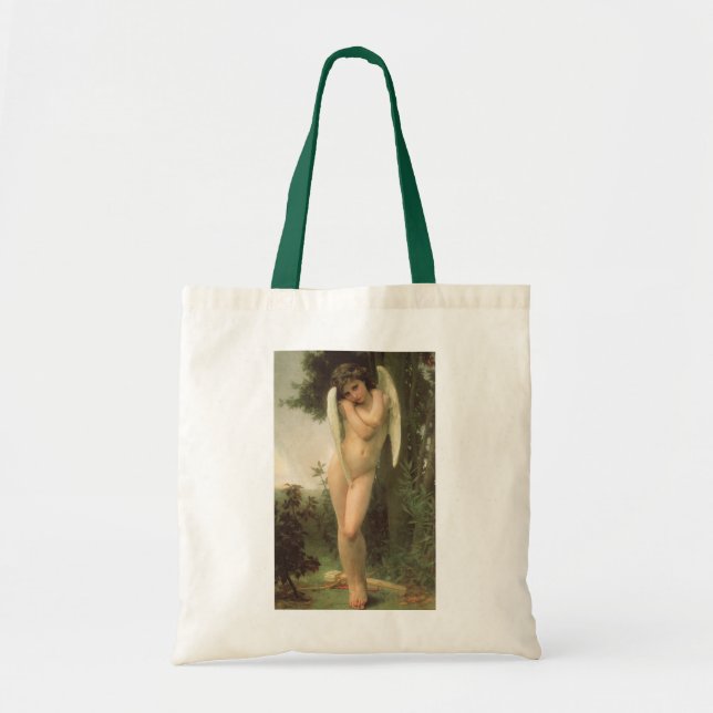 Bolso De Tela Retrato Ángel Cupido (Cupidón) por Bouguereau (Frente)