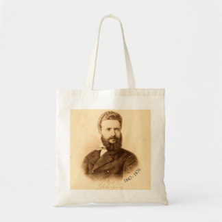 Bolso De Tela Retrato Antiguo de Hristo Botev Patriota Búlgaro